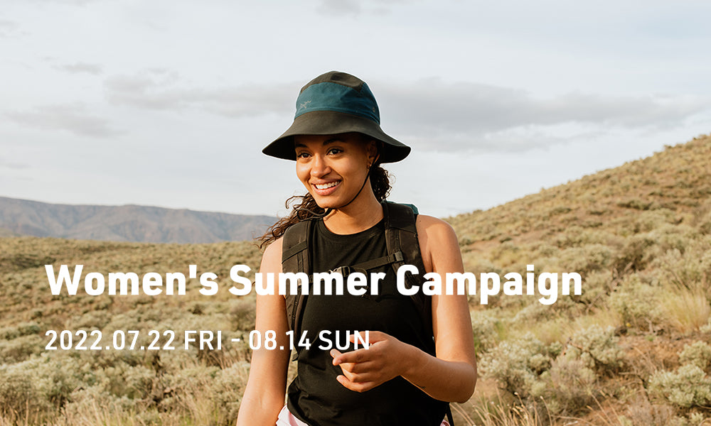 終了いたしました】Women's SummerキャンペーンARC'TERYXロゴ入り