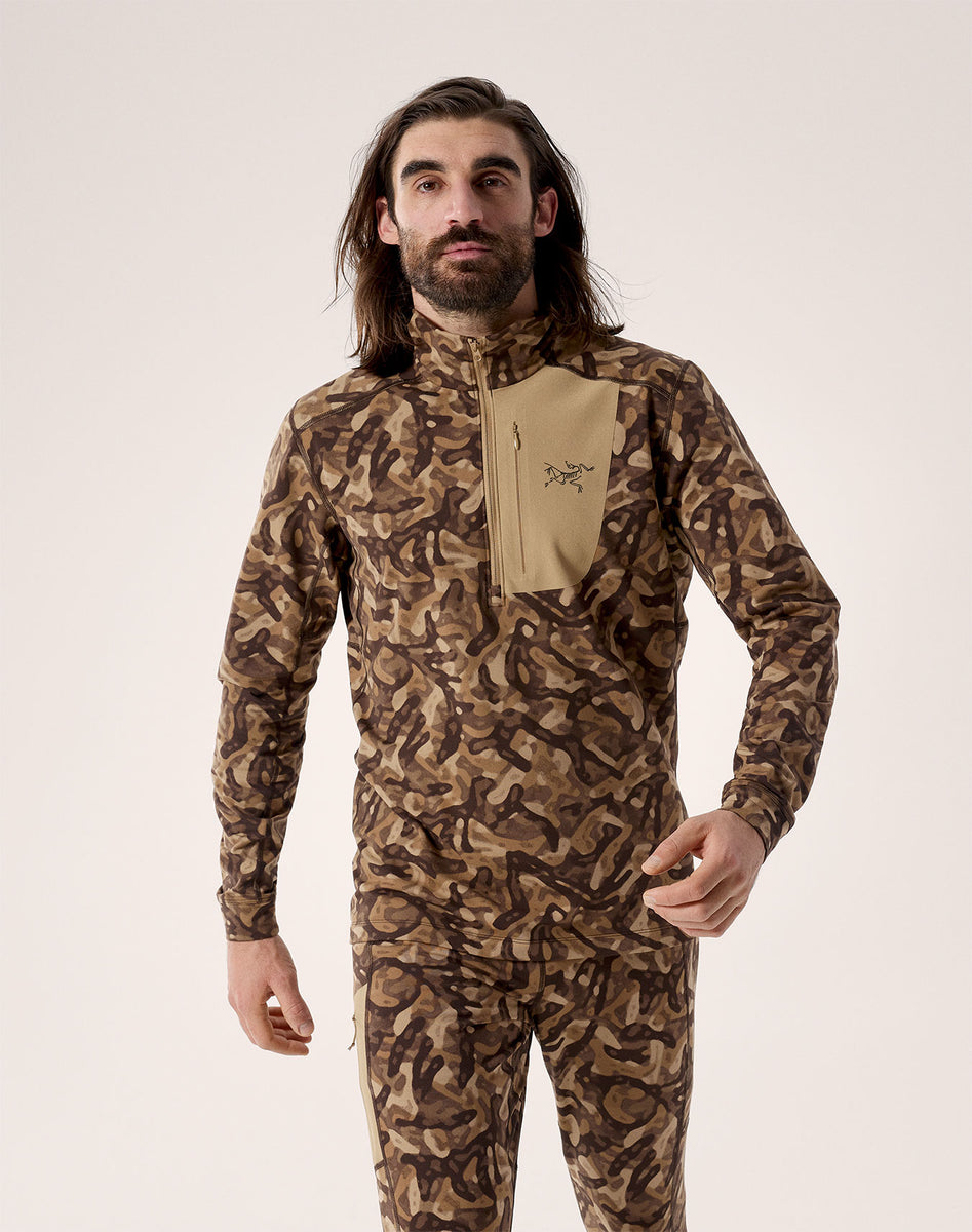 ロー LT ジップネック メンズ - プリント – アークテリクス公式