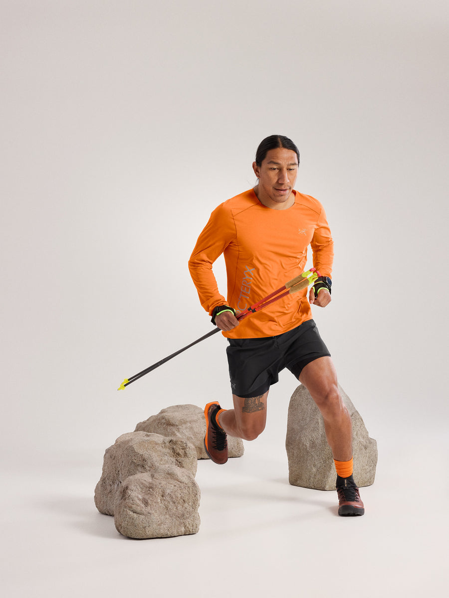 Arc'teryx ノーバン ダウンワード ロゴ ロングスリーブ 黒 新品未使用】アークテリクス ノーバン ダウンワード ロゴ ロング