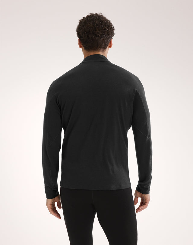 ロー メリノウール ジップネック メンズ