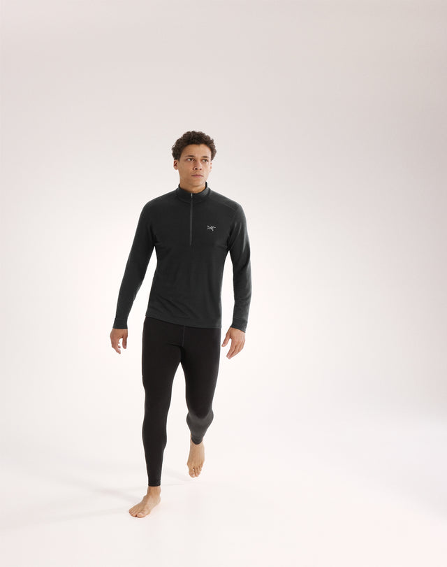 ロー メリノウール ジップネック メンズ