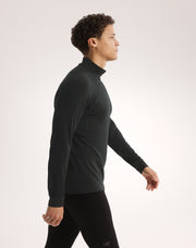 ロー メリノウール ジップネック メンズ