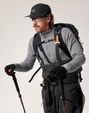 ロー メリノウール ジップネック メンズ