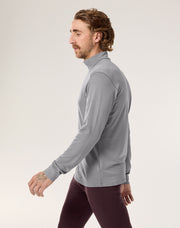 ロー メリノウール ジップネック メンズ