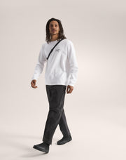 アークテリクス　クラッグコットンロングスリーブ　ブラック　ホワイト　Ｓサイズ アークテリクス-ARCTERYX クラッグコットンヒートマップロング