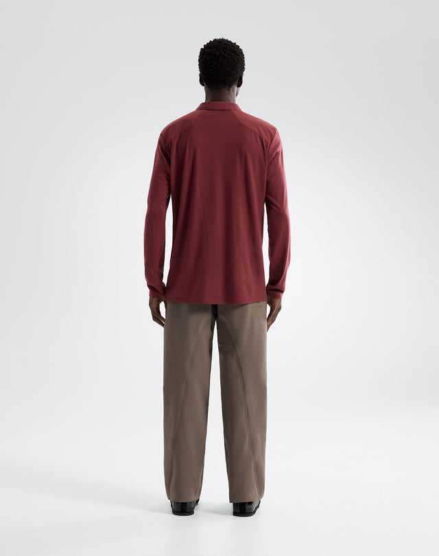 フレーム ロングスリーブ ポロ メンズ