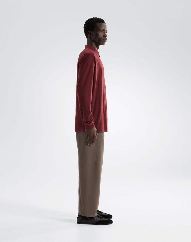 フレーム ロングスリーブ ポロ メンズ