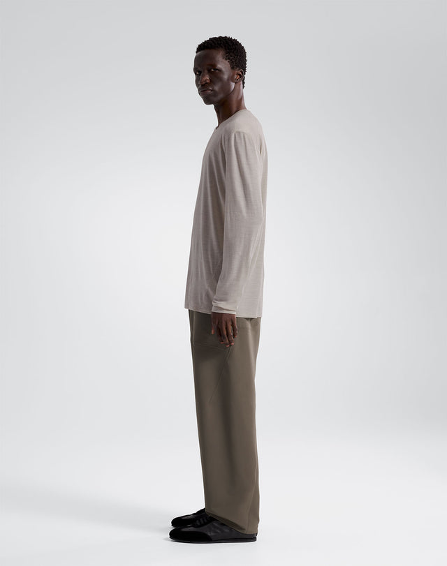 フレーム ロングスリーブ シャツ メンズ