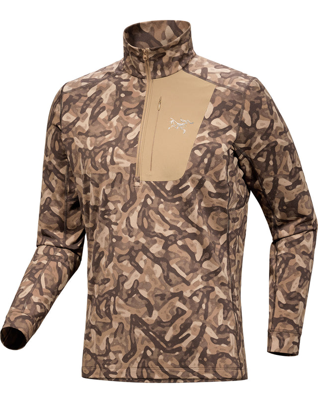 ロー LT ジップネック メンズ - プリント