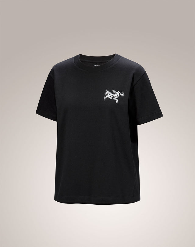 クラッグ コットン バード タイル クルー ショートスリーブ ウィメンズ