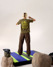 クラッグ コットン バード タイル クルー ショートスリーブ ウィメンズ