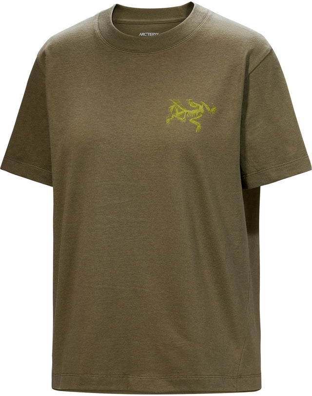 クラッグ コットン バード タイル クルー ショートスリーブ ウィメンズ