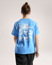 クラッグ コットン バード タイル クルー ショートスリーブ ウィメンズ