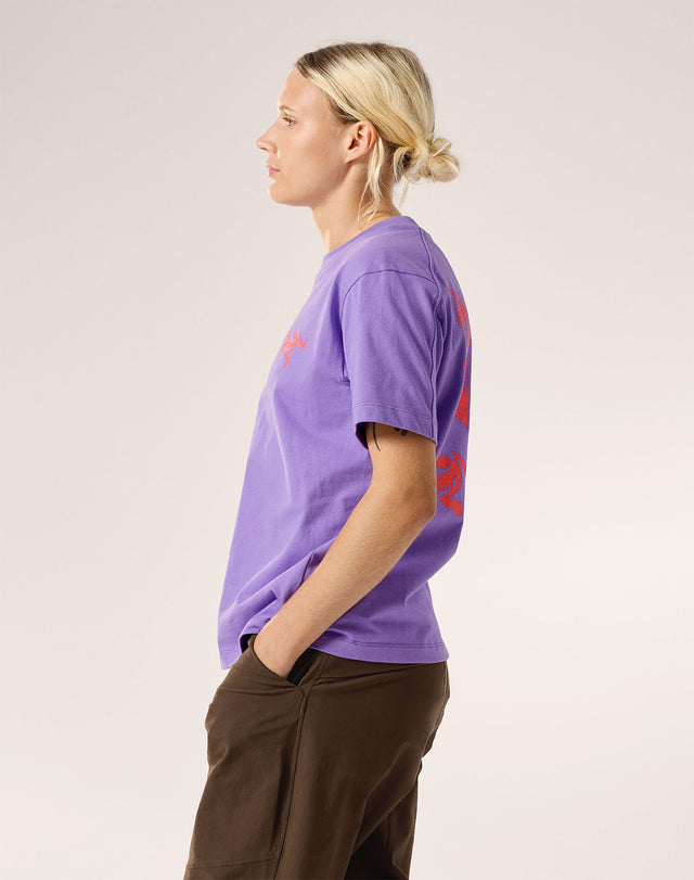 クラッグ コットン バード タイル クルー ショートスリーブ ウィメンズ