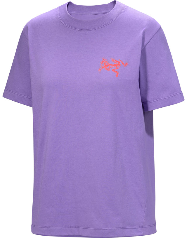 クラッグ コットン バード タイル クルー ショートスリーブ ウィメンズ