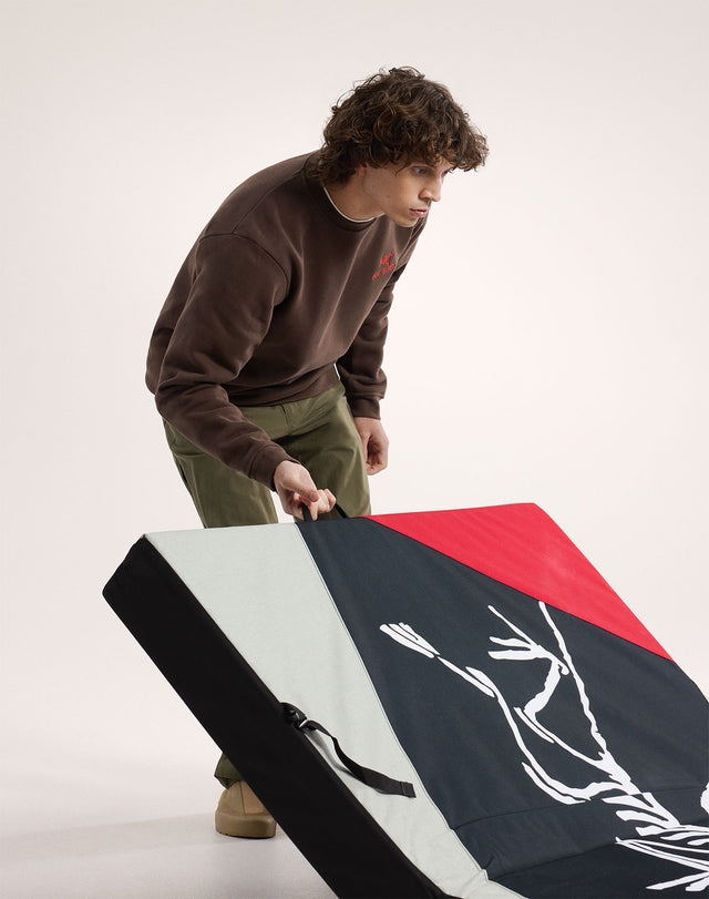 エンブレム フリース クルー メンズ