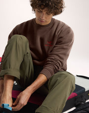 エンブレム フリース クルー メンズ