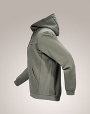 エンブレム フリース フルジップ フーディ メンズ