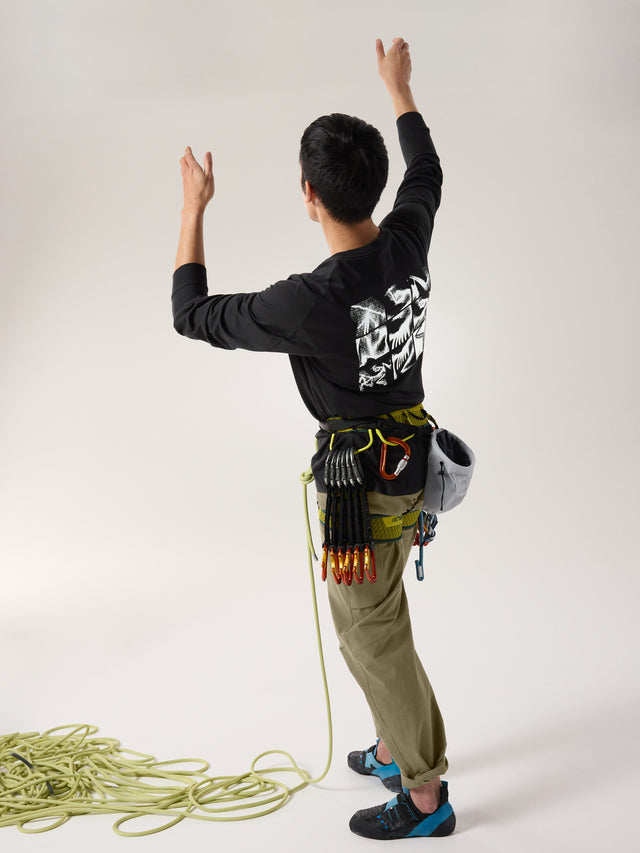 Arcteryx クラッグ SL コットン バード タイル ロングスリーブ メンズ