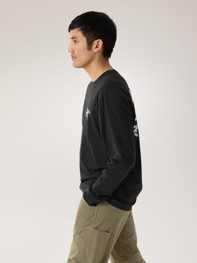 Arcteryx クラッグ SL コットン バード タイル ロングスリーブ メンズ