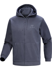 エンブレム フリース フルジップ フーディ メンズ